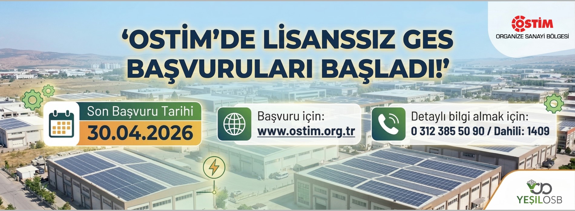 OSTİM'de Lisanssız GES Başvuruları Başladı