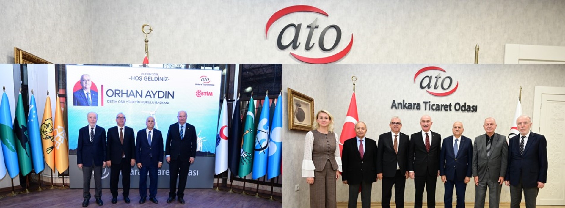 OSTİM Yönetiminden ATO'ya Hayırlı Olsun Ziyareti
